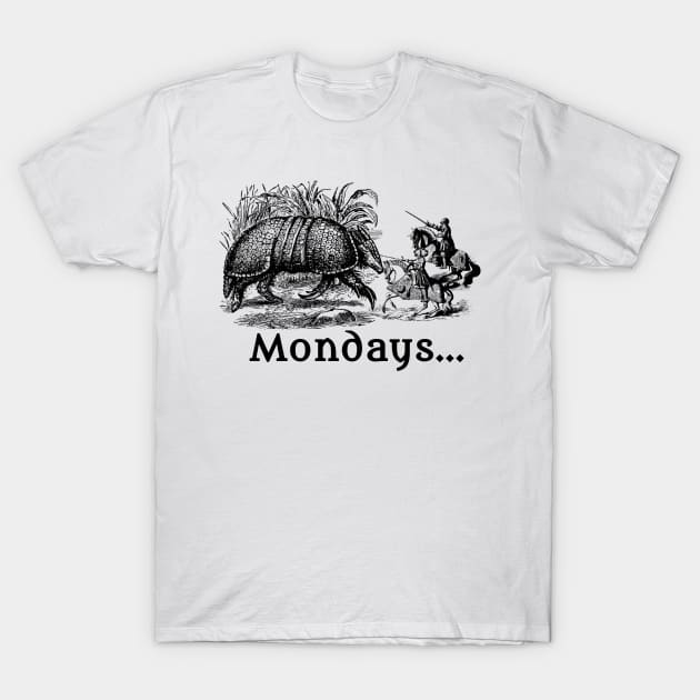 Armadillo Monday T-Shirt by blackroserelicsshop@gmail.com